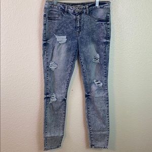 Distressed Jeggings from Charlotte Russe. Size 6